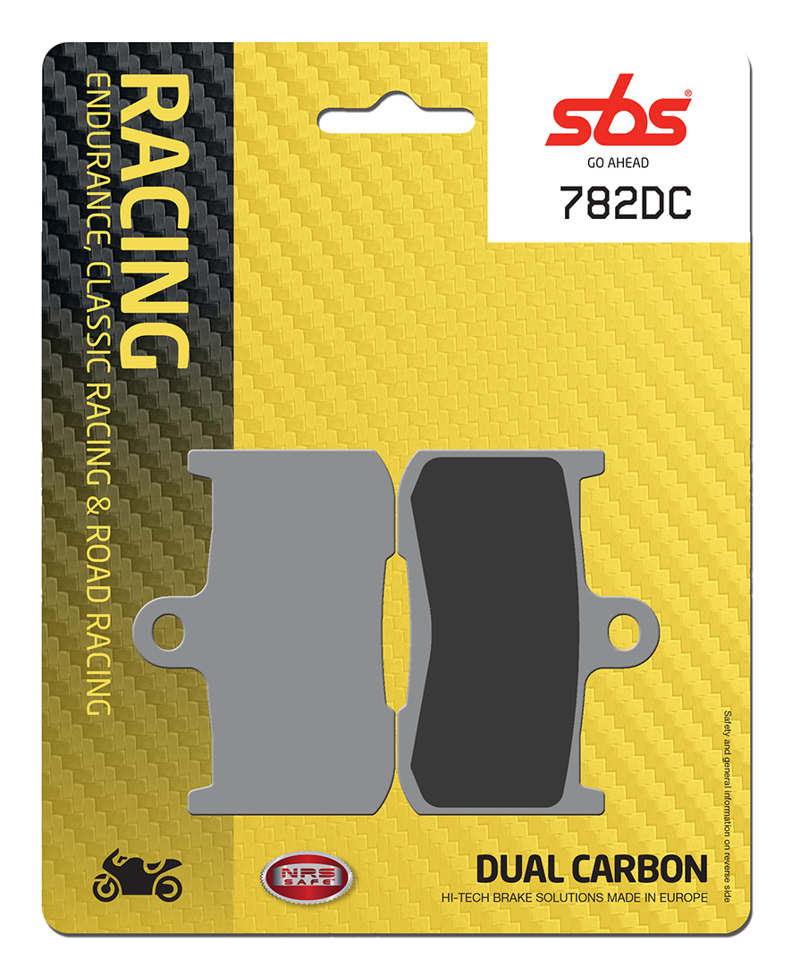 Bremsbelag SBS 782DC (Satz pro Scheibe) Road Racing Dual Carbon