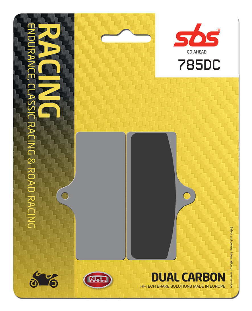 Bremsbelag SBS 785DC (Satz pro Scheibe) Road Racing Dual Carbon