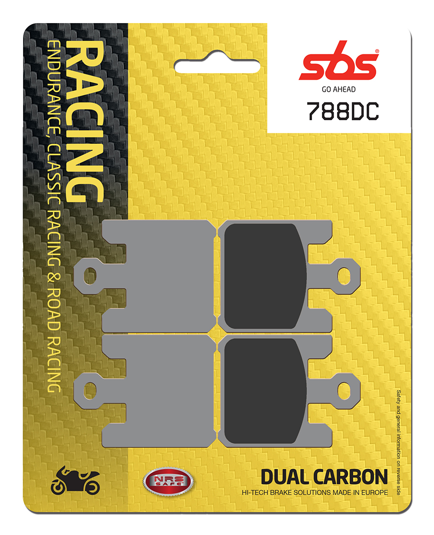 Bremsbelag SBS 788DC (Satz pro Scheibe) Road Racing Dual Carbon