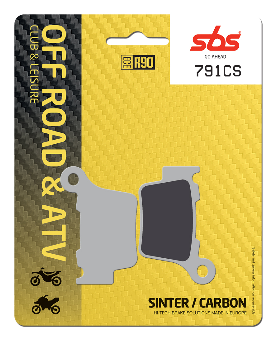 Bremsbelag SBS 791CS (Satz pro Scheibe) Offroad Carbon