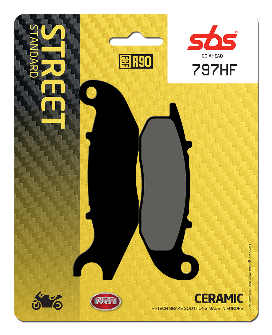 Bremsbelag SBS 797HF (Satz pro Scheibe) Street Ceramic