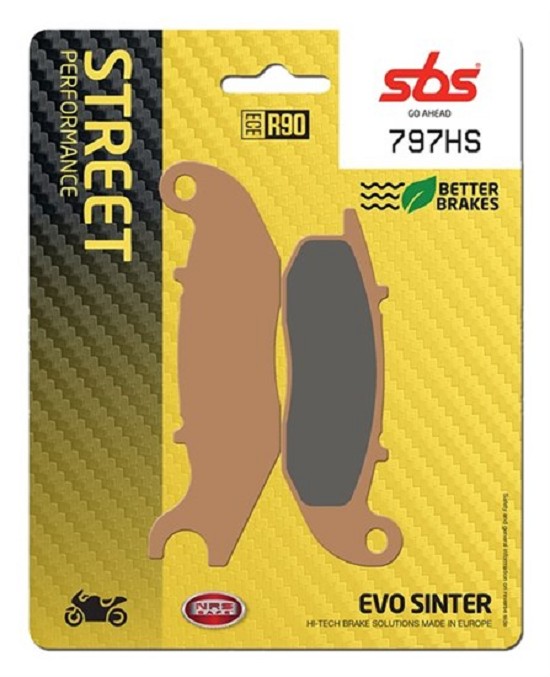 Bremsbelag SBS 797HS (Satz pro Scheibe) Street Sinter