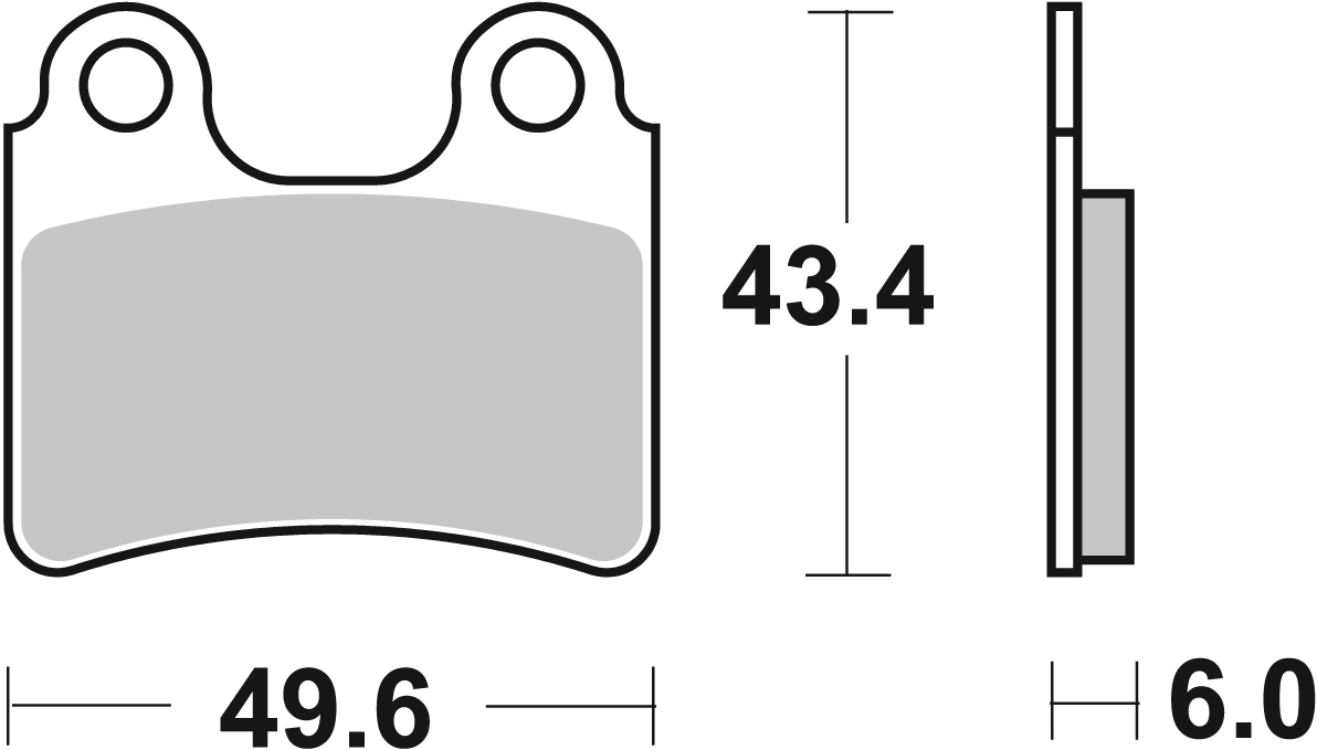 Bremsbelag SBS 802HF (Satz pro Scheibe) Street Ceramic