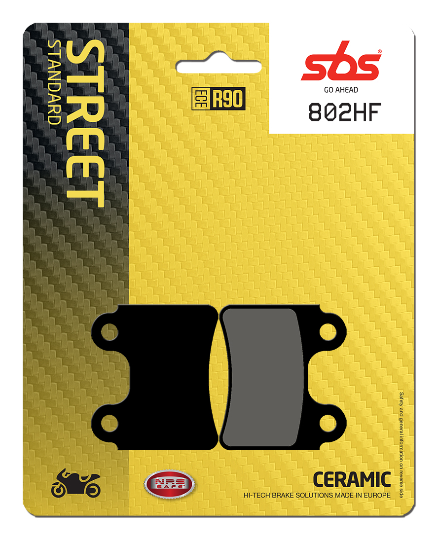 Bremsbelag SBS 802HF (Satz pro Scheibe) Street Ceramic