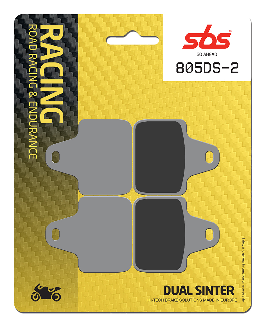 Bremsbelag SBS 805DS-2 (Satz pro Scheibe) Road Racing Endurance (weicher Biss)