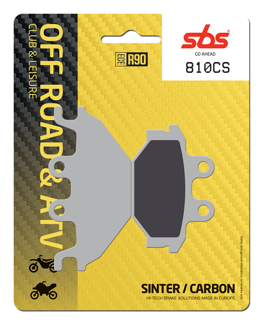 Bremsbelag SBS 810CS (Satz pro Scheibe) Offroad Carbon
