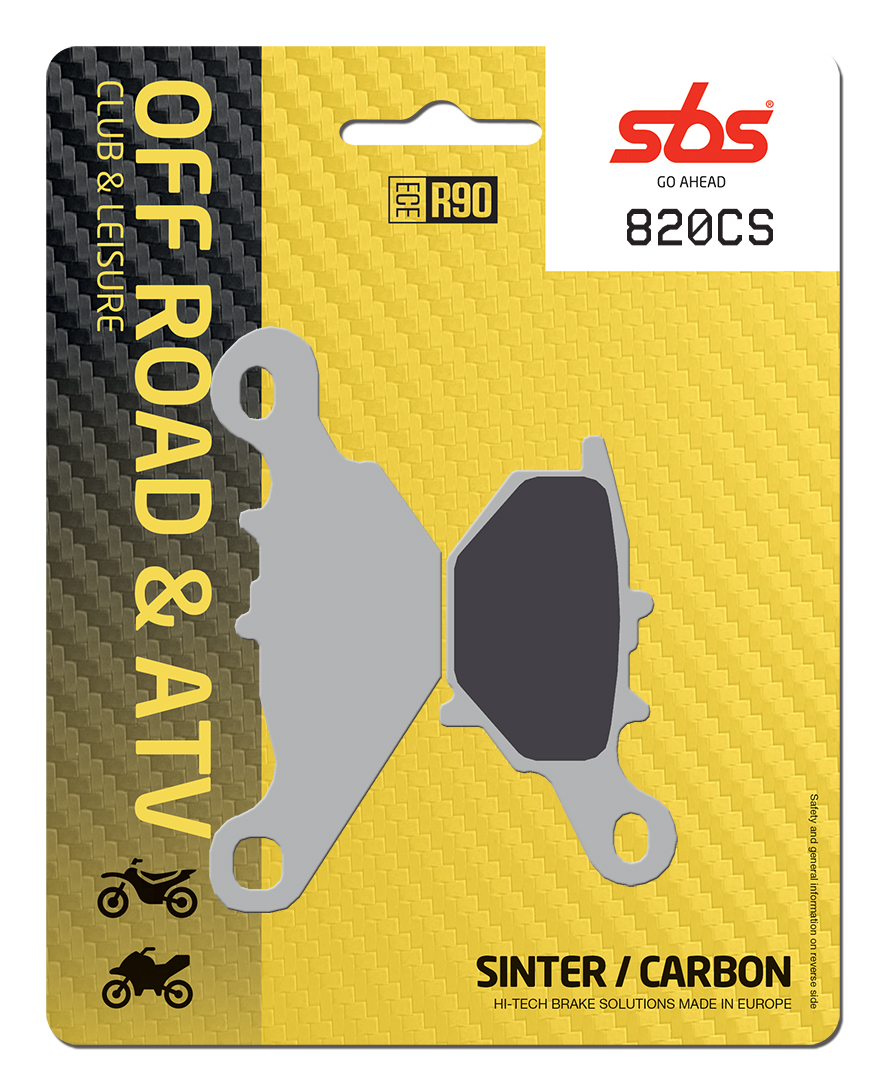 Bremsbelag SBS 820CS (Satz pro Scheibe) Offroad Carbon