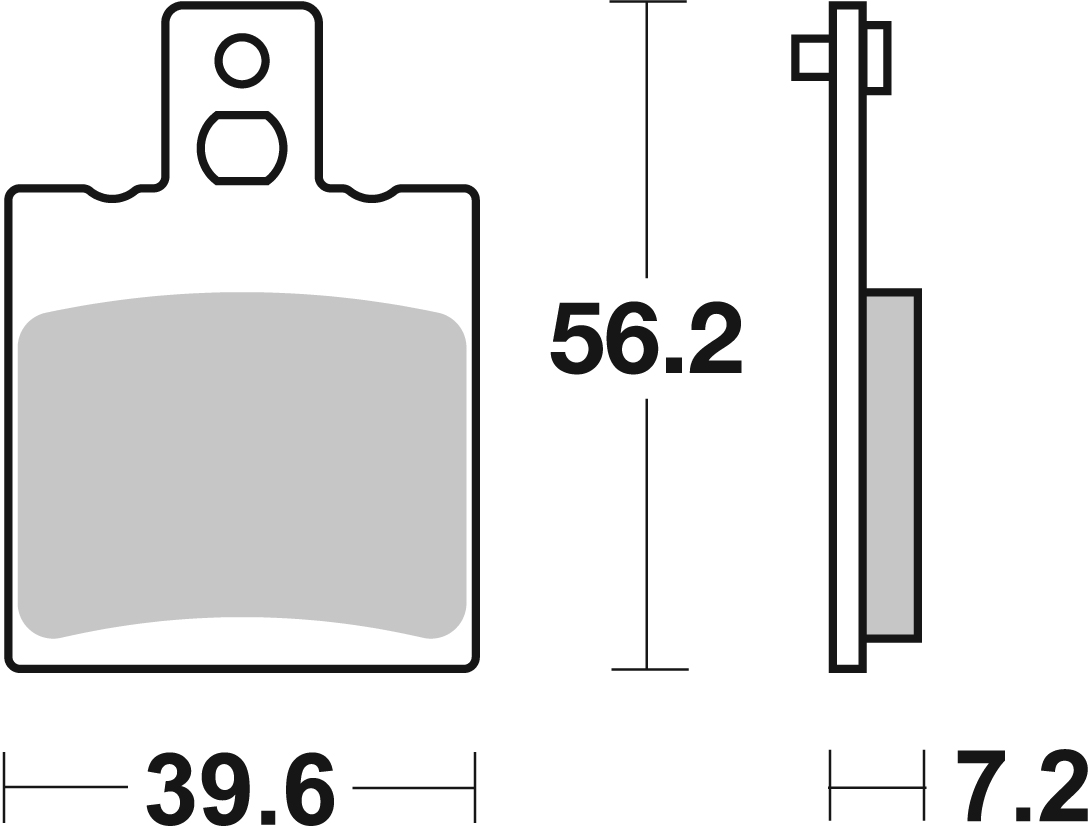 Bremsbelag SBS 824HF (Satz pro Scheibe) Street Ceramic