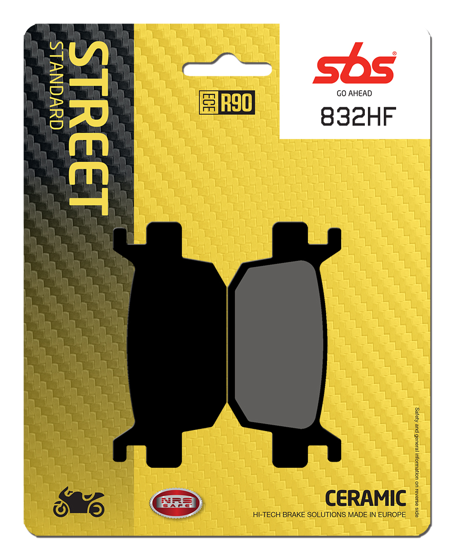 Bremsbelag SBS 832HF (Satz pro Scheibe) Street Ceramic