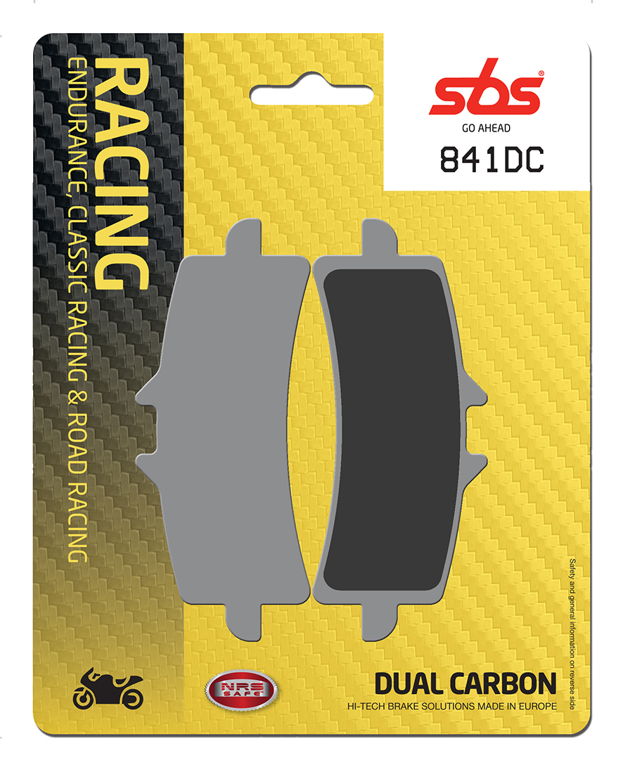 Bremsbelag SBS 841DC (Satz pro Scheibe) Road Racing Dual Carbon