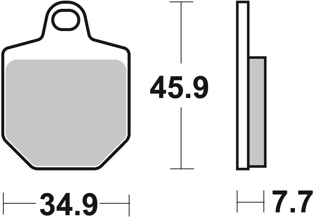 Bremsbelag SBS 843RSI (Satz pro Scheibe) Offroad Racing Sinter