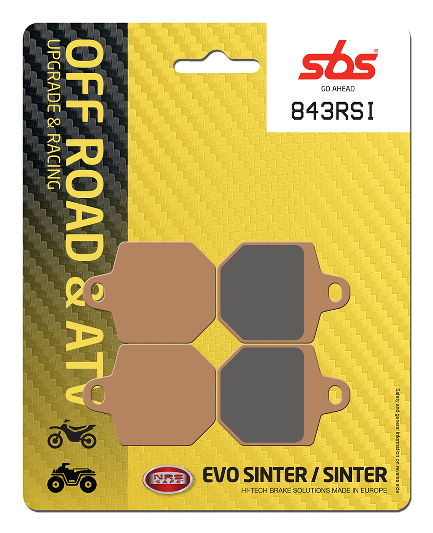 Bremsbelag SBS 843RSI (Satz pro Scheibe) Offroad Racing Sinter