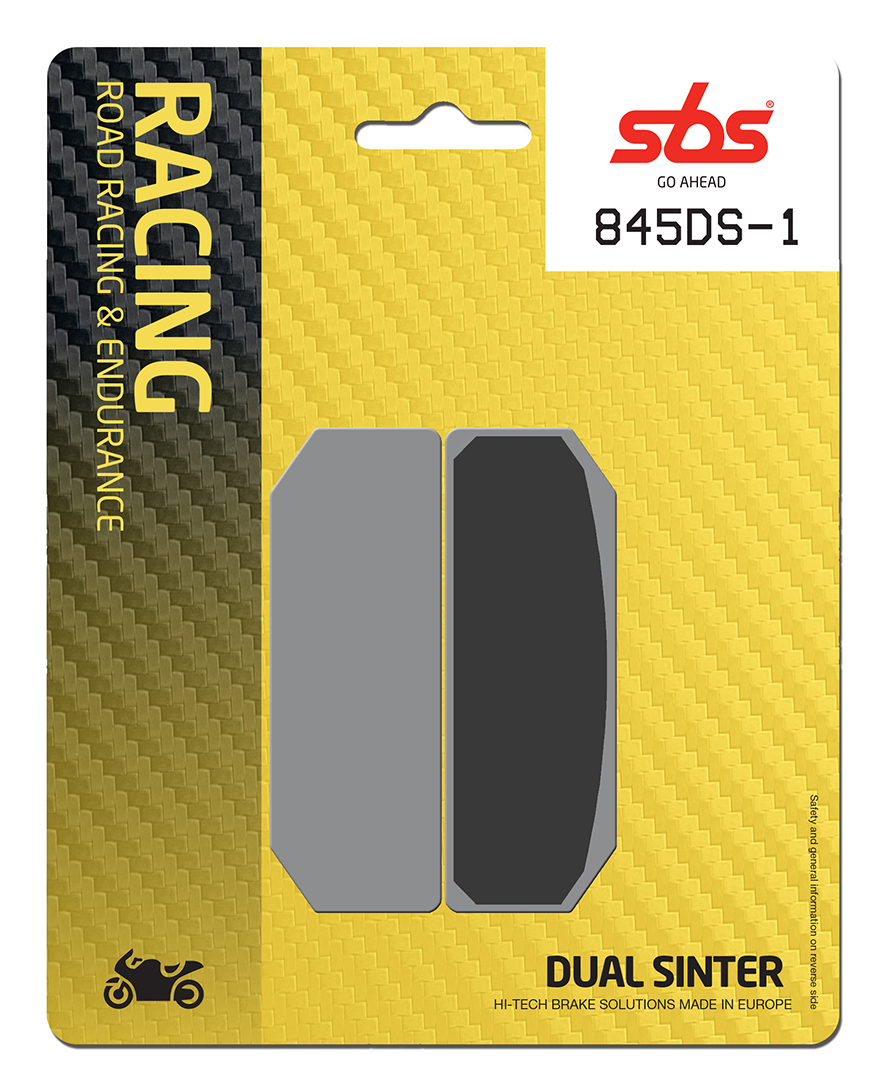 Bremsbelag SBS 845DS-1 (Satz pro Scheibe) Road Racing Endurance (Giftiger Biss)