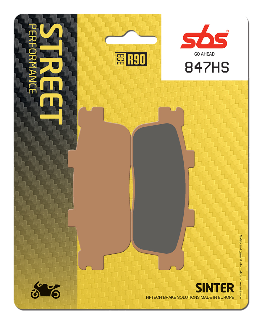 Bremsbelag SBS 847HS (Satz pro Scheibe) Street Sinter