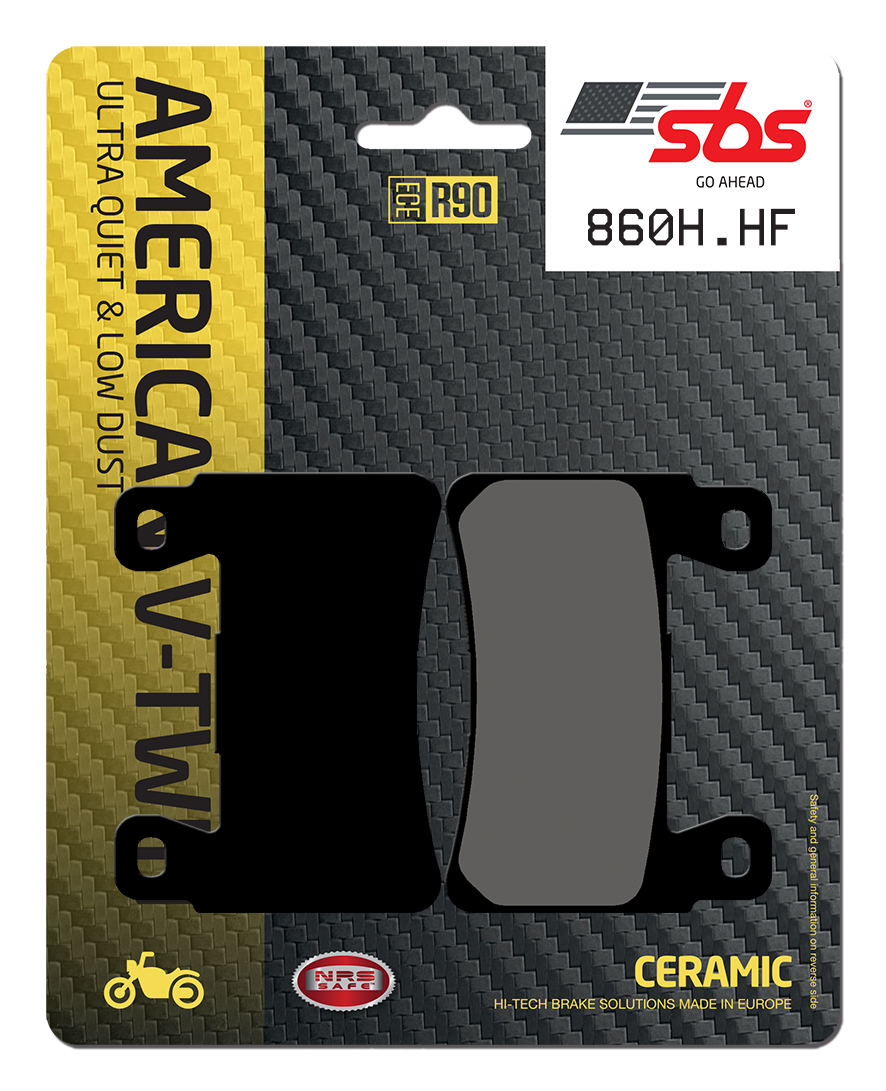 Bremsbelag SBS 860H.HF (Satz pro Scheibe) Street High Power Ceramic