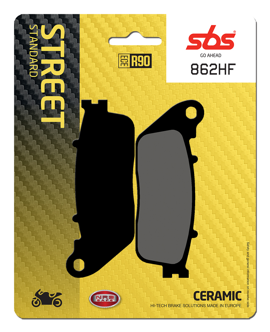 Bremsbelag SBS 862HF (Satz pro Scheibe) Street Ceramic