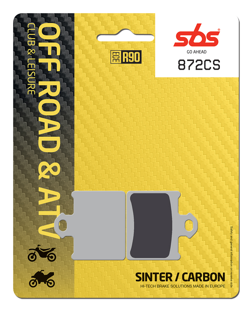 Bremsbelag SBS 872CS (Satz pro Scheibe) Offroad Carbon