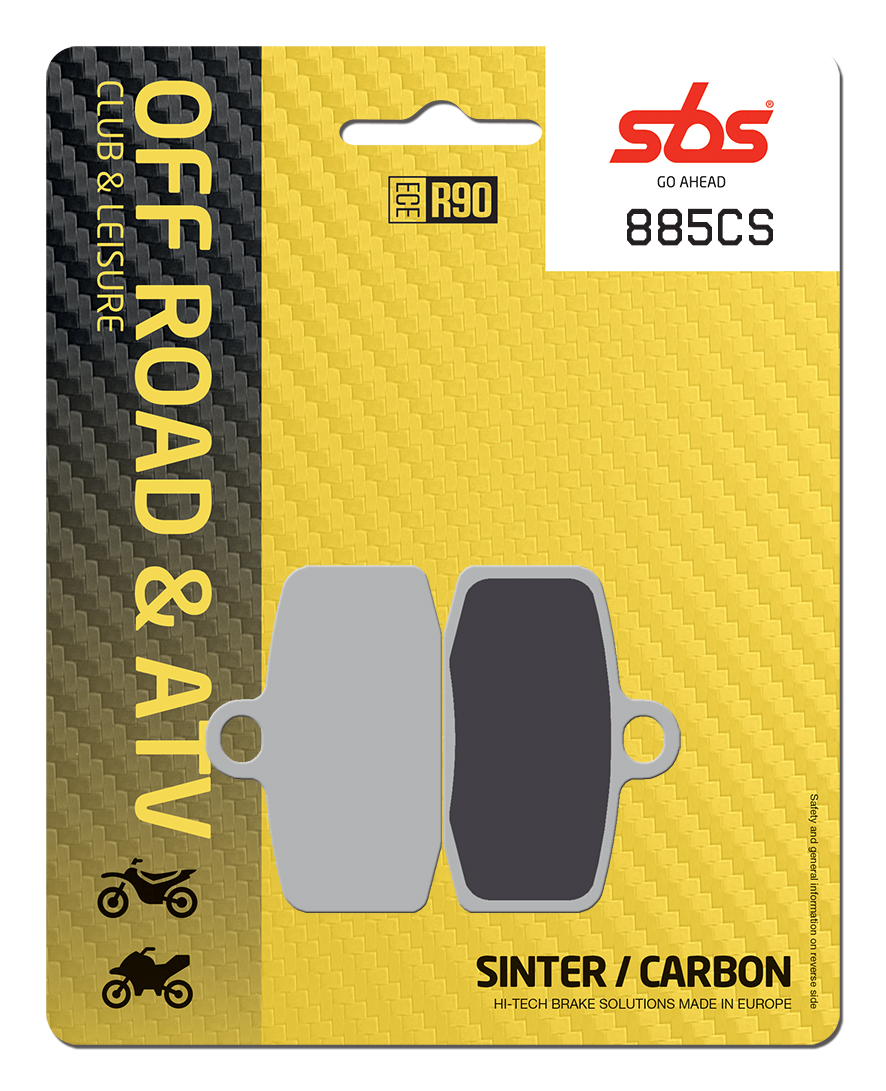 Bremsbelag SBS 885CS (Satz pro Scheibe) Offroad Carbon