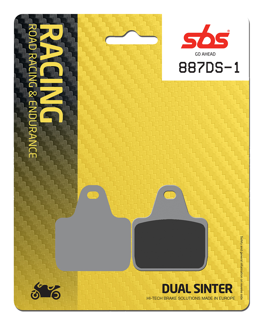 Bremsbelag SBS 887DS-1 (Satz pro Scheibe) Road Racing Endurance (Giftiger Biss)
