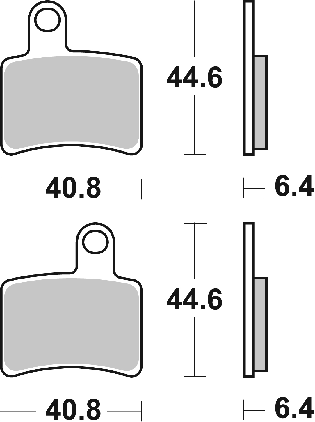 Bremsbelag SBS 896HF (Satz pro Scheibe) Street Ceramic
