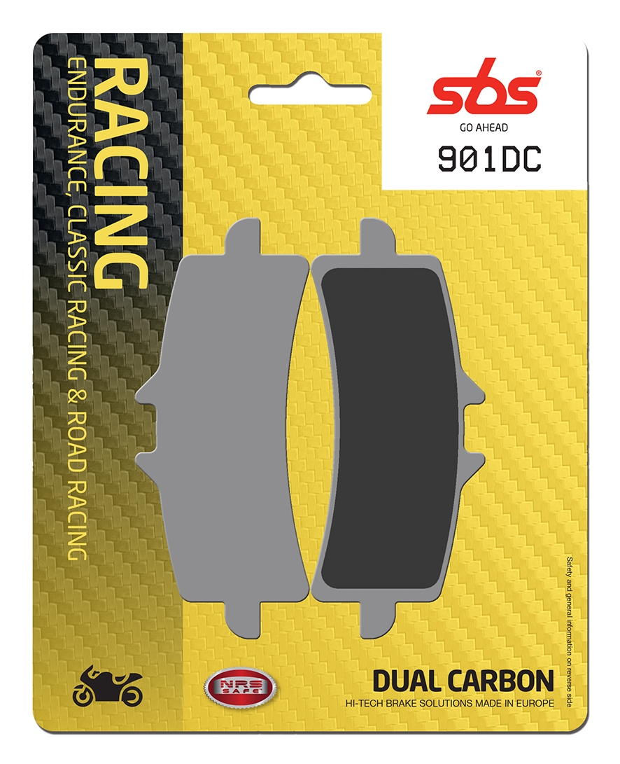 Bremsbelag SBS 901DC (Satz pro Scheibe) Road Racing Dual Carbon