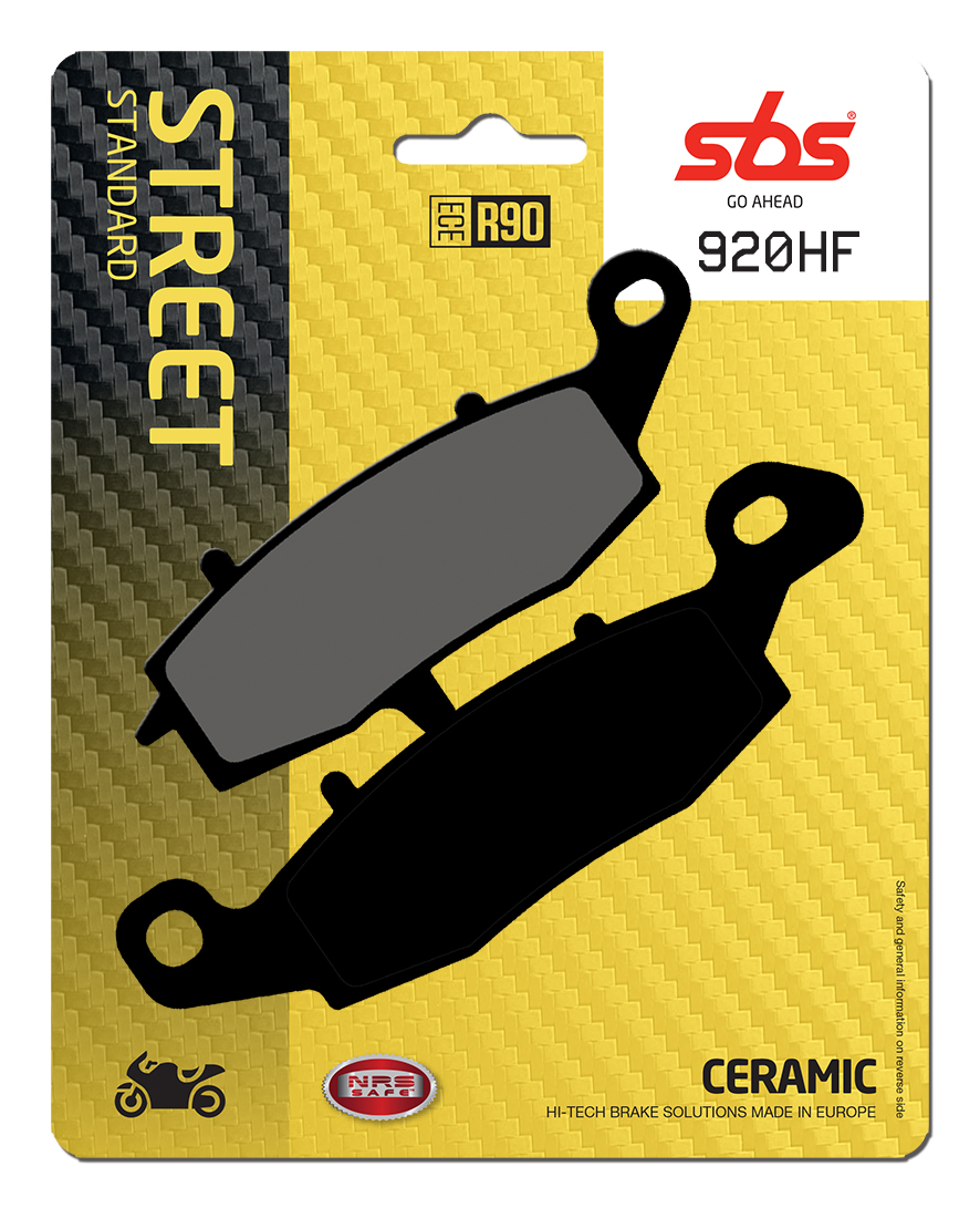 Bremsbelag SBS 920HF (Satz pro Scheibe) Street Ceramic