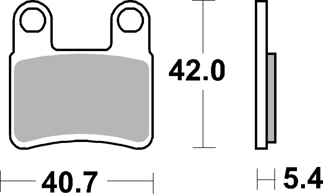 Bremsbelag SBS 921HF (Satz pro Scheibe) Street Ceramic