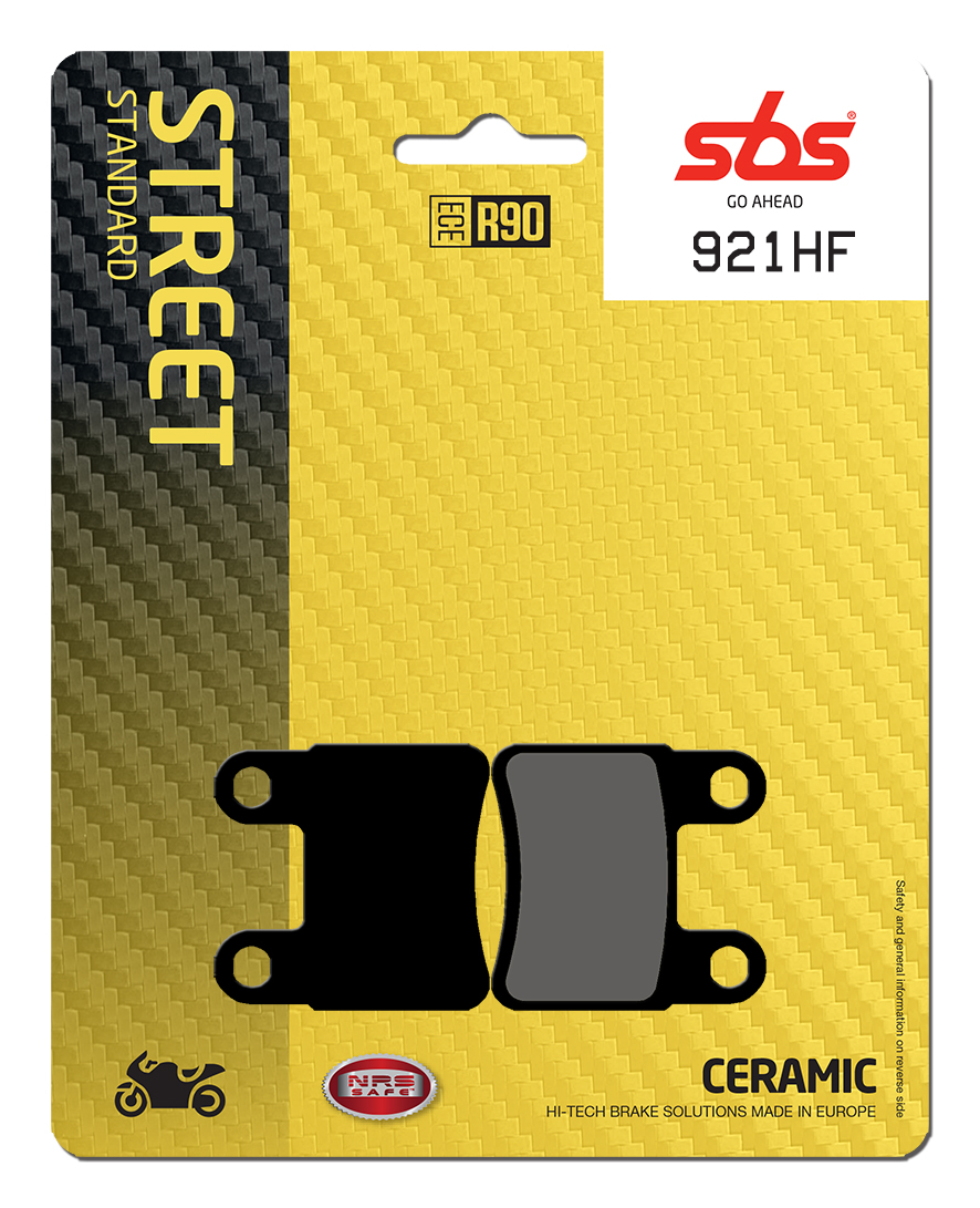 Bremsbelag SBS 921HF (Satz pro Scheibe) Street Ceramic