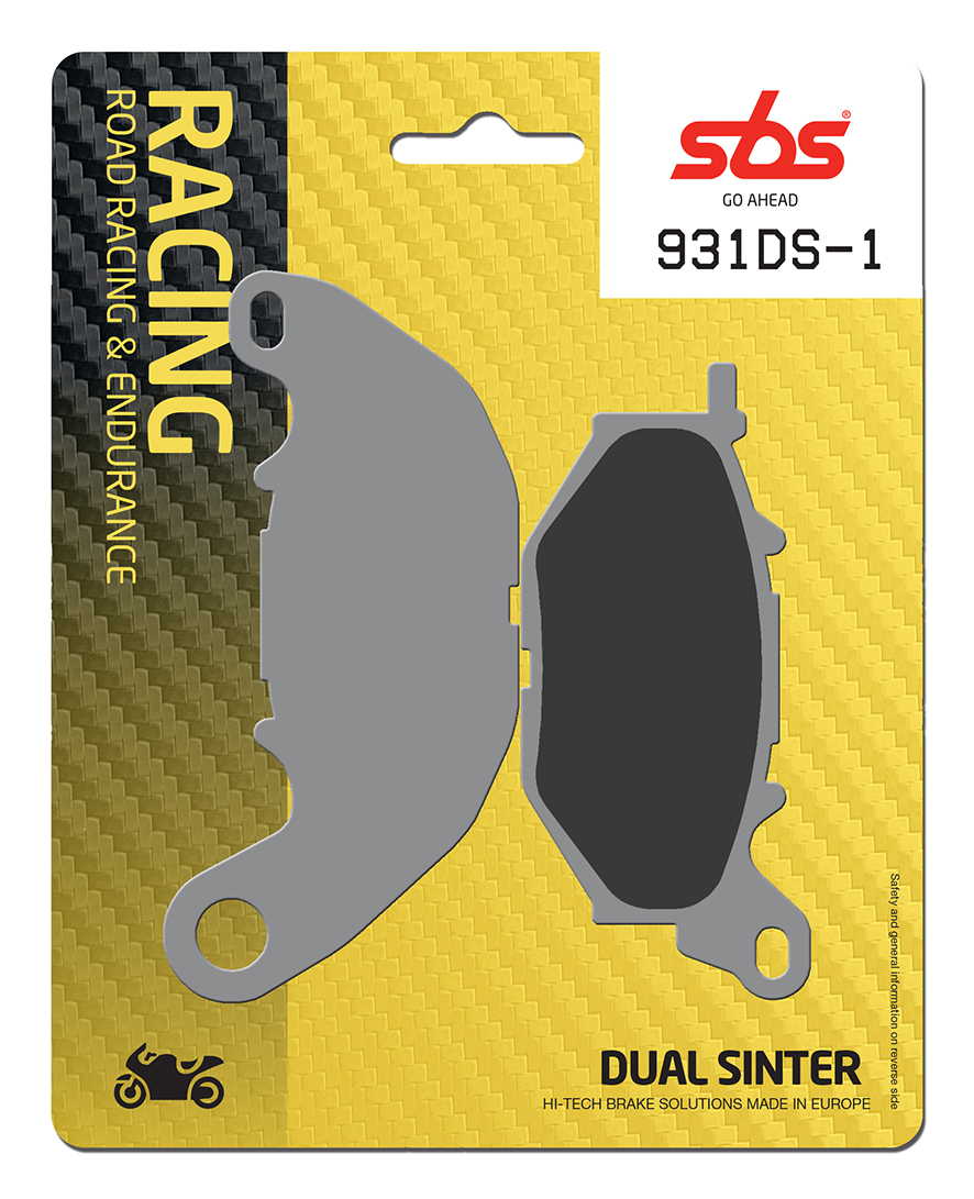 Bremsbelag SBS 931DS-1 (Satz pro Scheibe) Road Racing Endurance (Giftiger Biss)