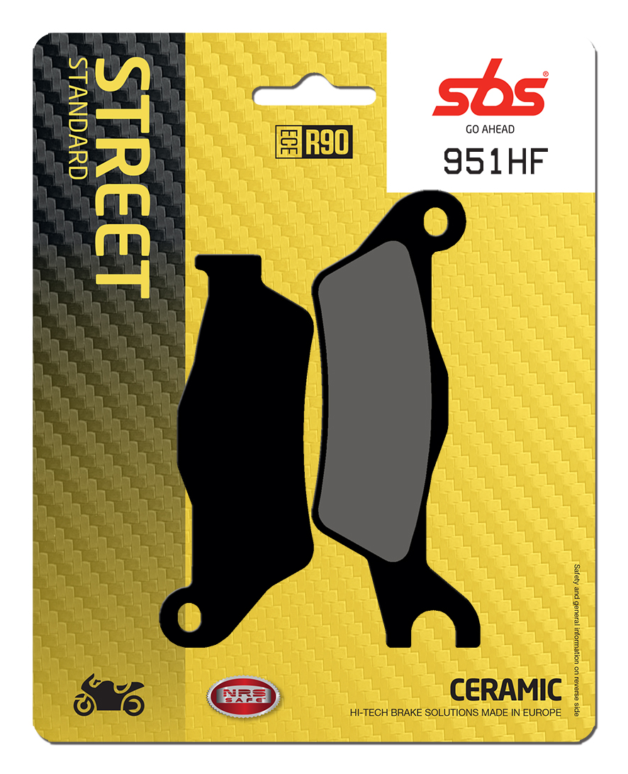 Bremsbelag SBS 951HF (Satz pro Scheibe) Street Ceramic