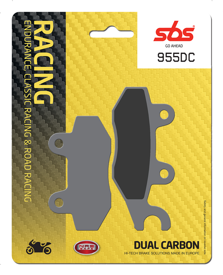 Bremsbelag SBS 955DC (Satz pro Scheibe) Road Racing Dual Carbon