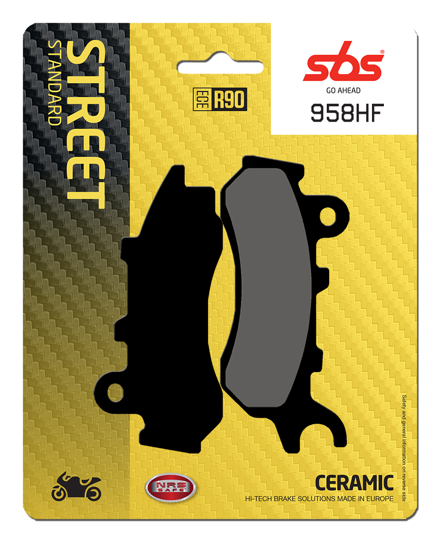 Bremsbelag SBS 958HF (Satz pro Scheibe) Street Ceramic