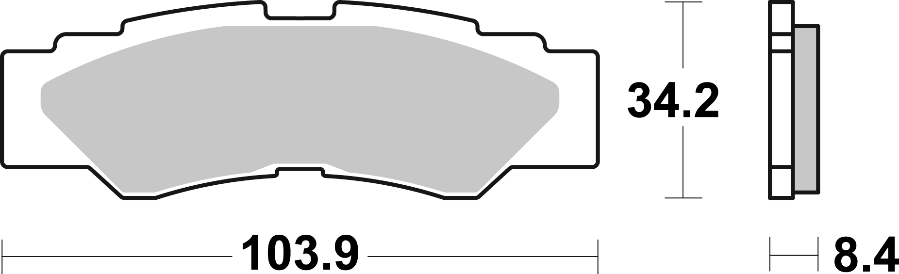 Bremsbelag SBS 980SI (Satz pro Scheibe) Offroad Sinter