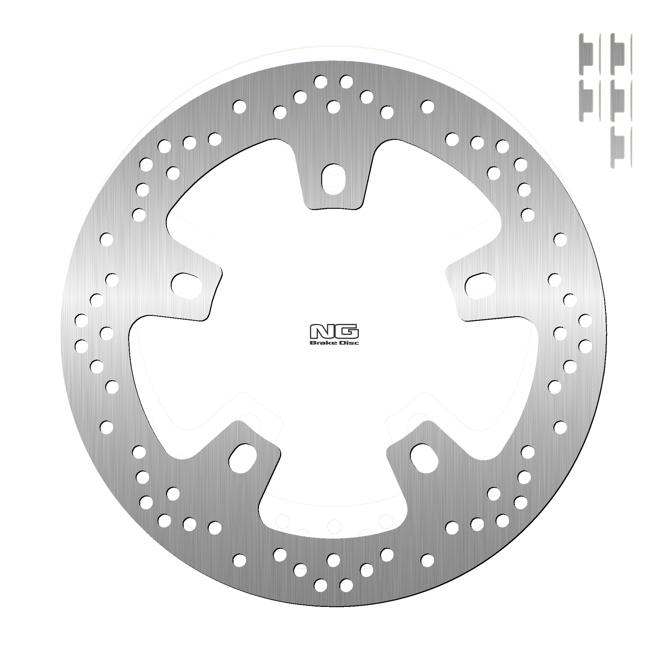 Bremsscheibe NG 1656 300 mm, starr (FXD) Wavy