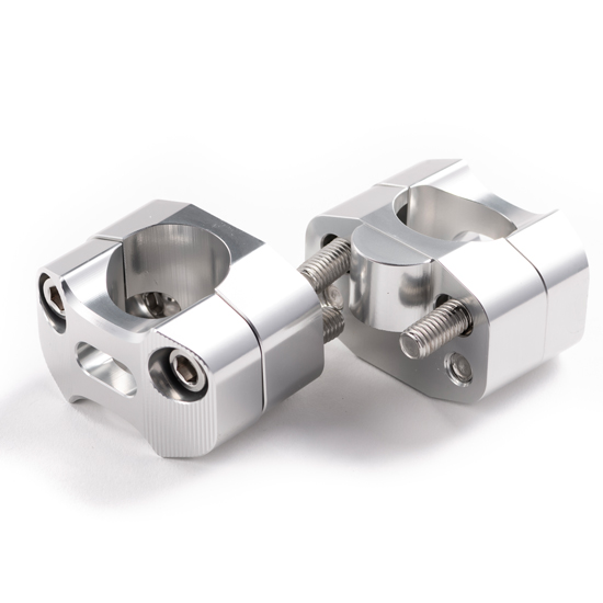 Aluminium Lenkererhöhung 22/28 +16 mm CNC gefräster Alu Riser mit Schraubverbindung