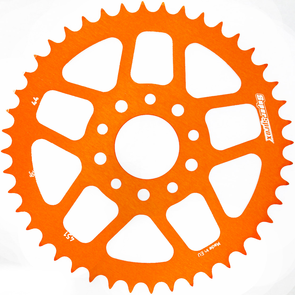 Alu-Kettenrad Supersprox 415 - 44Z (orange) RAL-451:44-ORG|ID 40,0 LK 60,0 5-Loch/5-Loch