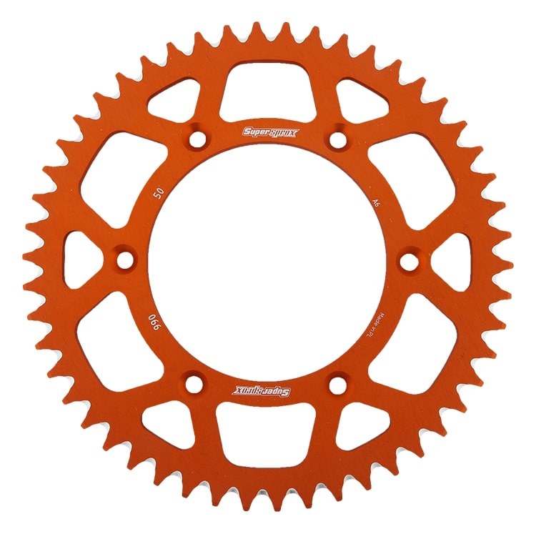 Alu-Kettenrad Supersprox 520 - 50Z (orange) RAL-990:50-ORG|ID 125,0 LK 150,0 6-Loch