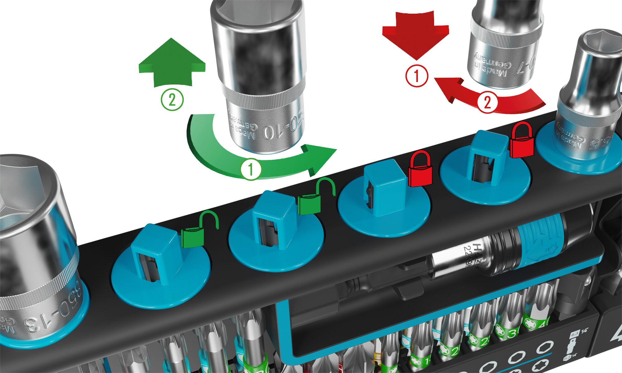 SmartHolder Werkzeug-Halter 39-teilig