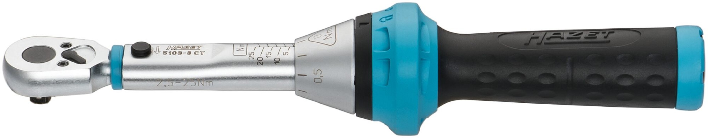 Drehmomentschlüssel Hazet 1/4, 2.5 - 25 Nm · ±3% Länge: 234 mm