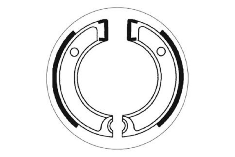 Bremsbacke SBS 2112 Maße: 80 x 17