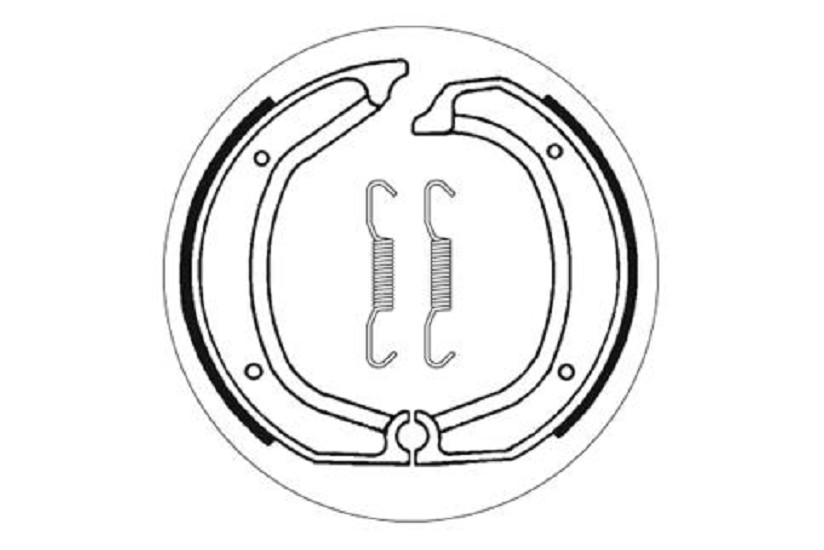 Bremsbacke SBS 2139 Maße: 200 x 30