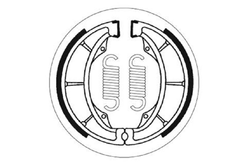 Bremsbacke SBS 2183 Maße: 130 x 28