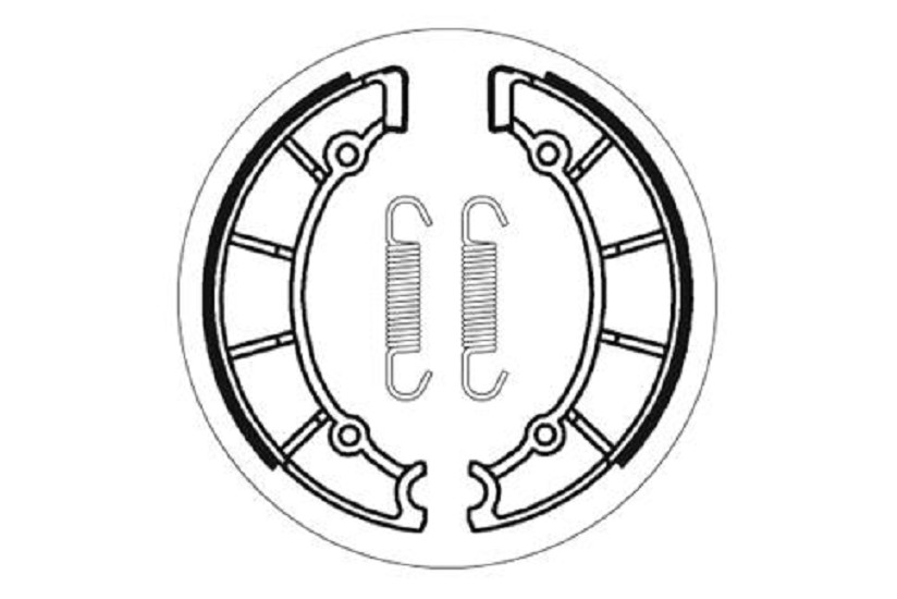 Bremsbacke SBS 2190 Maße: 200 x 25