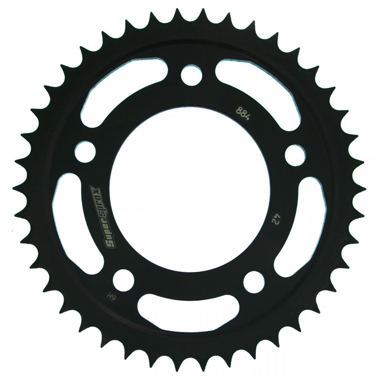 Stahl-Kettenrad Supersprox 428 - 42Z (schwarz) RFE-884:42-BLK|ID 80,0 LK 110,0 5-Loch
