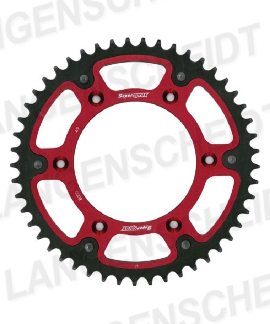 Stealth-Kettenrad Supersprox 520 - 49Z (rot) RST-8000:49-RED|ID 125,0 LK 152,0 6-Loch