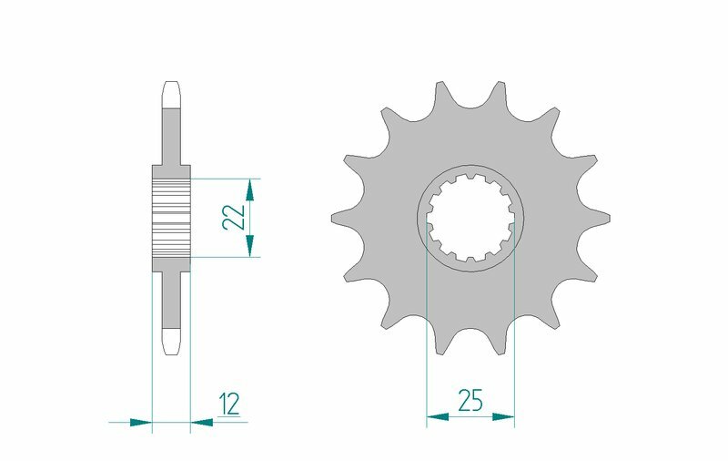 AFAM Stahl Standard Ritzel vorne - 520