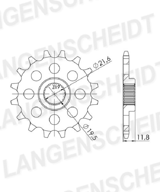 Ritzel Supersprox 520 - 11Z CST-3222:11|feinverzahnt 19,3/21,5