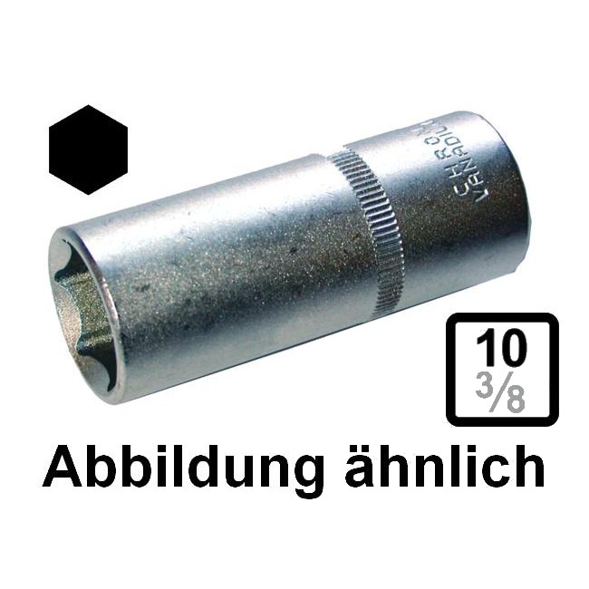 Stecknuss Satz 6 Kant 3/8 11 Länge 64 mm 8-19 mm