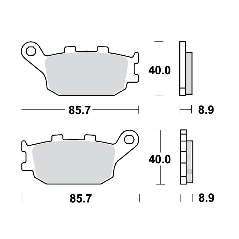 Bremsklotz Sinter hinten TRW Alternative: 7329147