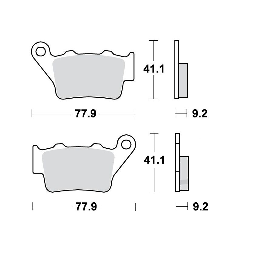 Bremsklotz Sinter hinten TRW Alternative: 7370409